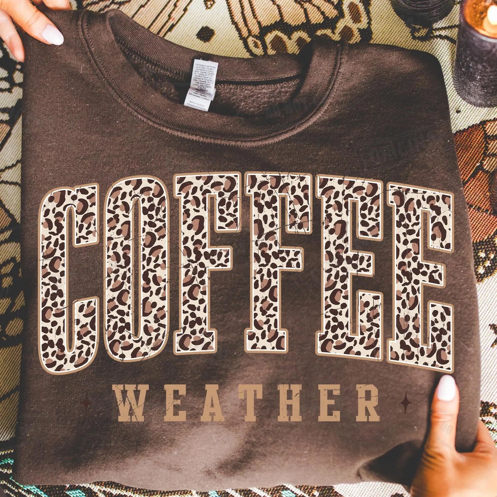 Leopard Coffee Weather Tee